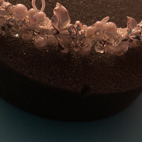 David’s Bridal tiara silver with crystals main image 3